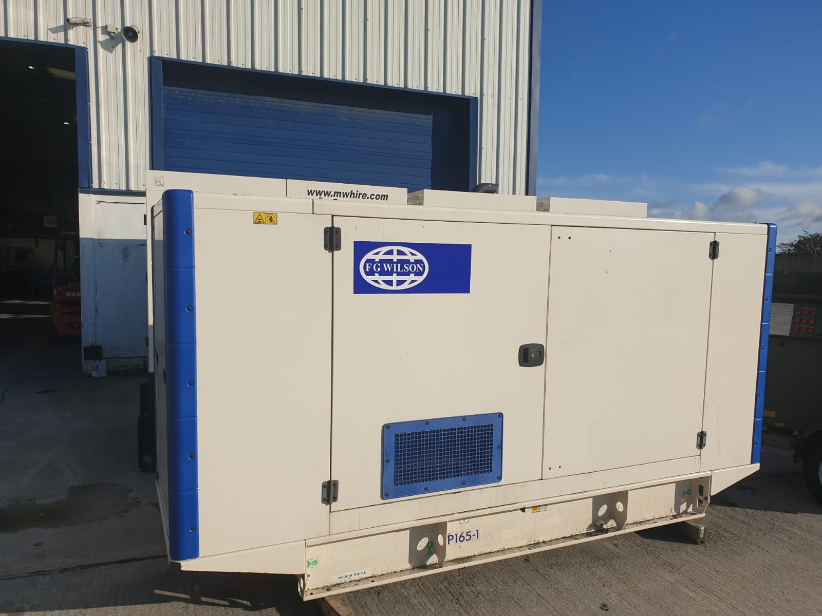 Ex rental FG Wilson 165 kva...SOLD...to a customer in Donegal... on test before collection